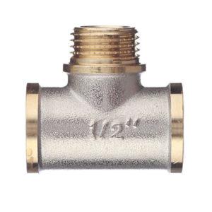 Тройник переходный 1/2 ВР(г) х 1/2 НР(ш) х 1/2 ВР(г) латунный