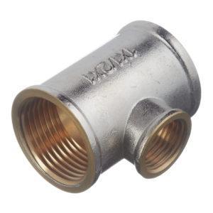Тройник переходный 1 ВР(г) х 1/2 ВР(г) х 1 ВР(г) латунный