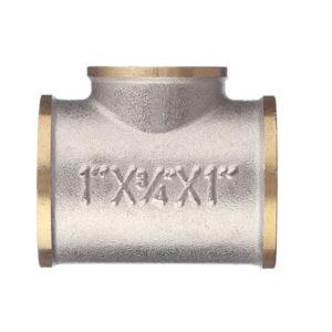 Тройник переходный 1 ВР(г) х 3/4 ВР(г) х 1 ВР(г) латунный