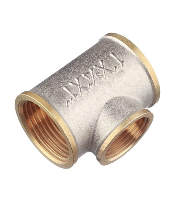 Тройник переходный 1 ВР(г) х 3/4 ВР(г) х 1 ВР(г) латунный