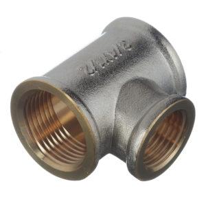 Тройник переходный 3/4 ВР(г) х 1/2 ВР(г) х 3/4 ВР(г) латунный