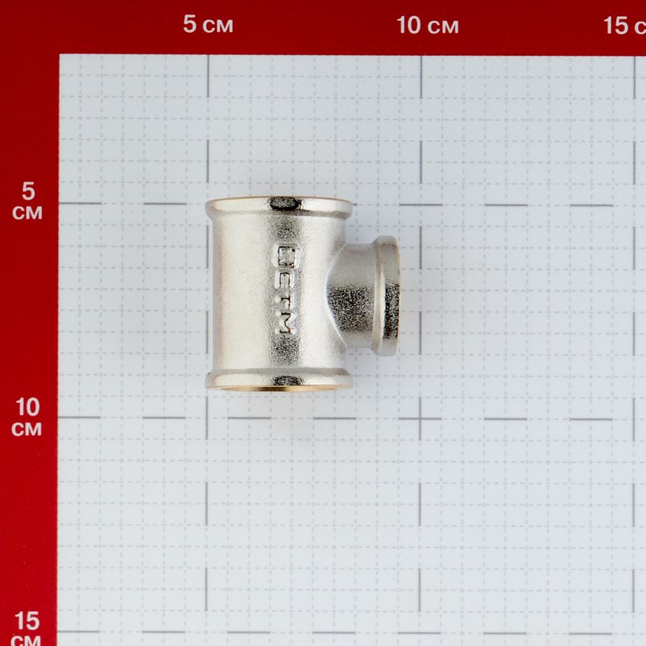 Тройник переходный 3/4 ВР(г) х 1/2 ВР(г) х 3/4 ВР(г) латунный Тройник переходный 3/4 ВР(г) х 1/2 ВР(г) х 3/4 ВР(г) латунный