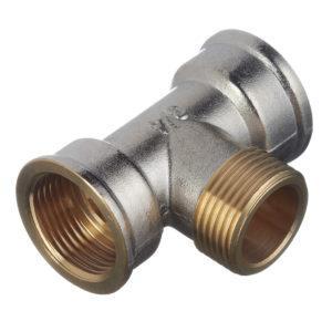 Тройник переходный 3/4 ВР(г) х 3/4 НР(ш) латунный