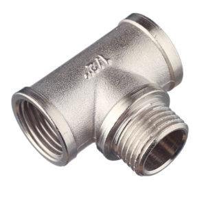 Тройник переходный VALTEC (VTr.132.N.0004) 1/2 ВР(г) х 1/2 НР(ш) х 1/2 ВР(г) латунный