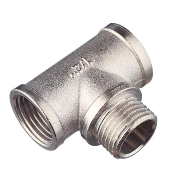 Тройник переходный VALTEC (VTr.132.N.0004) 1/2 ВР(г) х 1/2 НР(ш) х 1/2 ВР(г) латунный