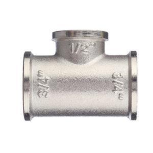 Тройник переходный VALTEC (VTr.750.N.0504) 3/4 ВР(г) х 1/2 ВР(г) х 3/4 ВР(г) латунный