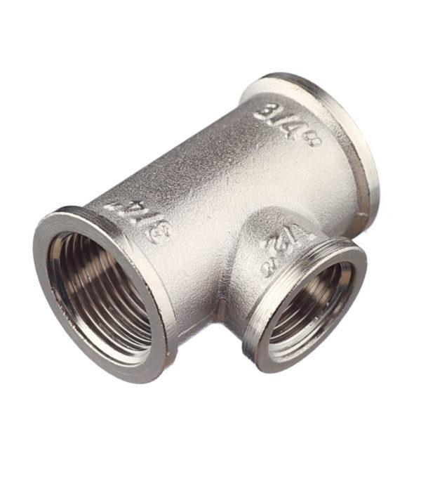 Тройник переходный VALTEC (VTr.750.N.0504) 3/4 ВР(г) х 1/2 ВР(г) х 3/4 ВР(г) латунный