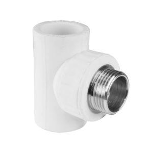 Тройник полипропиленовый переходный 25 мм х 3/4 НР(ш) х 25 мм