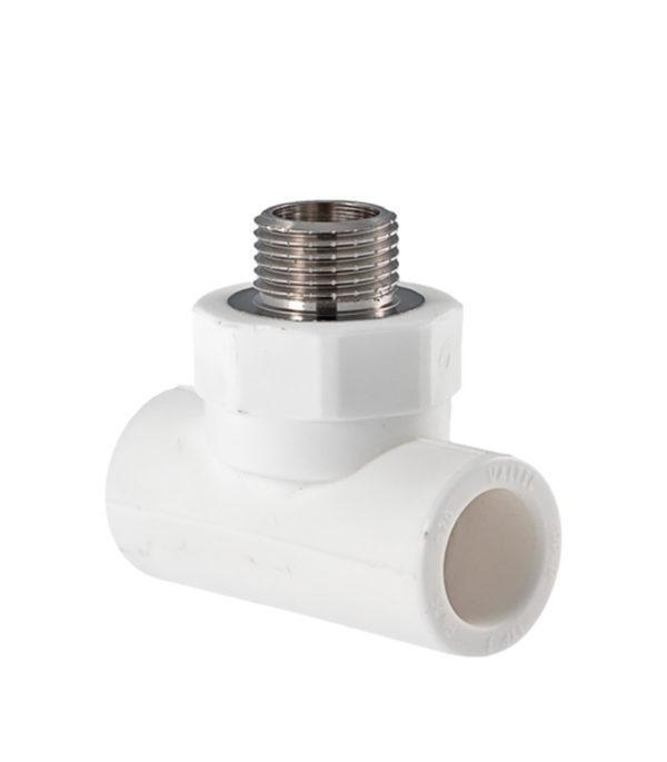 Тройник полипропиленовый VALTEC (VTp.733.0.02004) переходный 20 мм х 1/2 НР(ш) х 20 мм