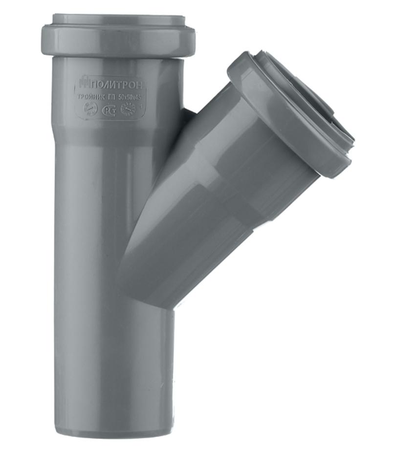 Тройник Pro Aqua Comfort d50 мм 45° пластиковый для внутренней канализации Тройник Pro Aqua Comfort d50 мм 45° пластиковый для внутренней канализации