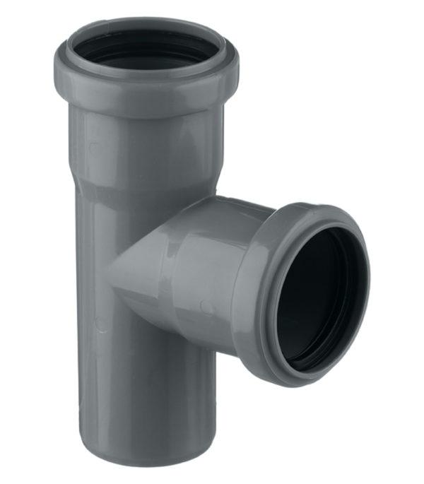 Тройник Pro Aqua Comfort d50 мм 87° пластиковый для внутренней канализации