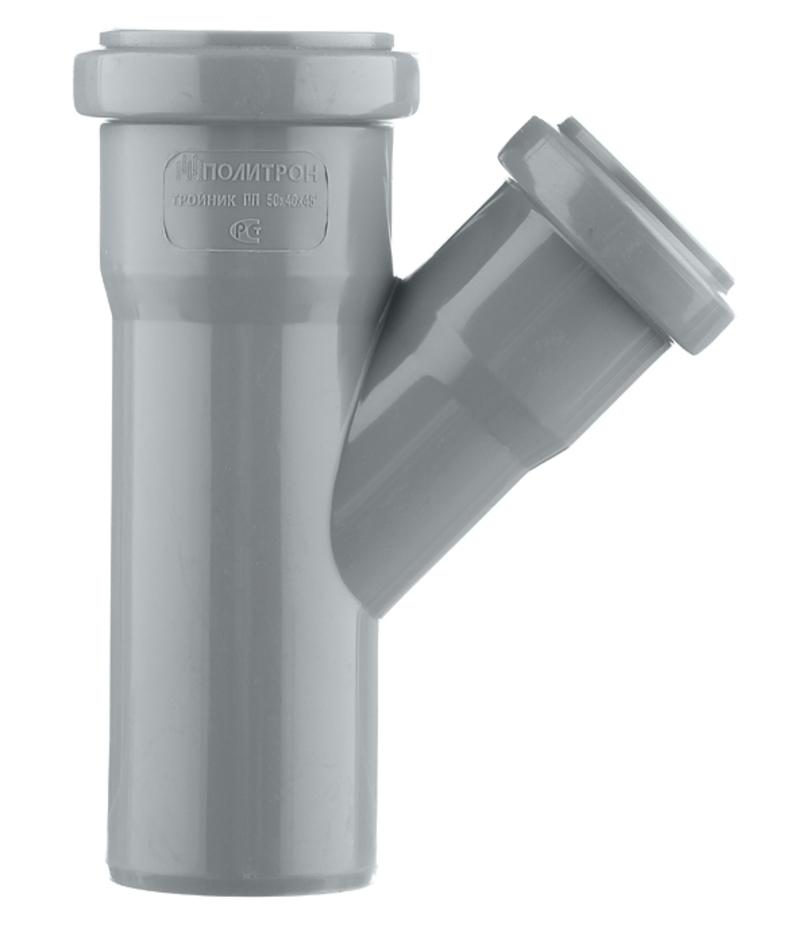 Тройник Pro Aqua Comfort d50х40 мм 45° пластиковый для внутренней канализации Тройник Pro Aqua Comfort d50х40 мм 45° пластиковый для внутренней канализации
