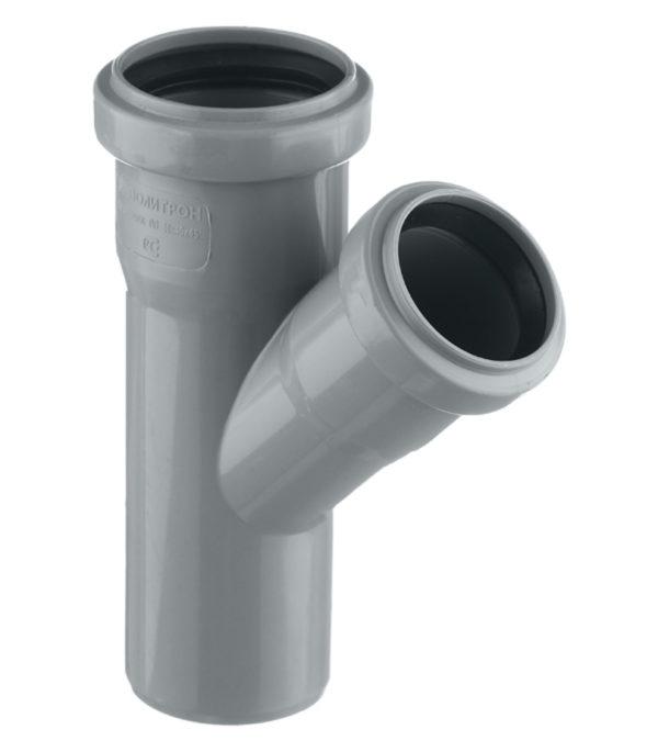 Тройник Pro Aqua Comfort d50х40 мм 45° пластиковый для внутренней канализации Тройник Pro Aqua Comfort d50х40 мм 45° пластиковый для внутренней канализации