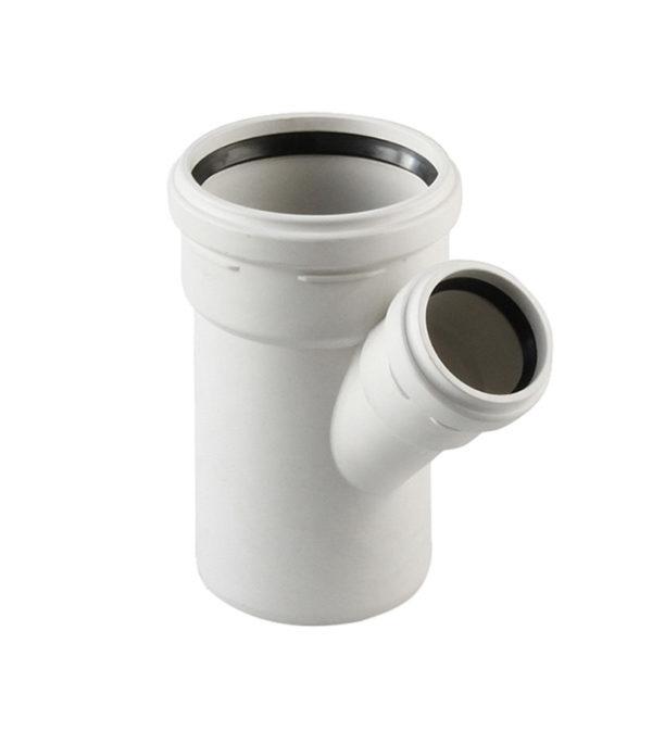 Тройник Pro Aqua Stilte Plus d110х58 мм 45° пластиковый шумопоглощающий для внутренней канализации