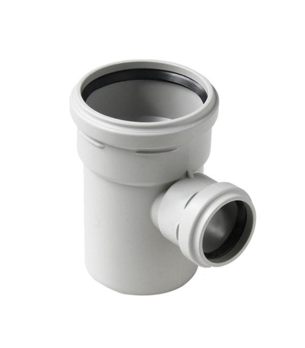 Тройник Pro Aqua Stilte Plus d110х58 мм 87° пластиковый шумопоглощающий для внутренней канализации