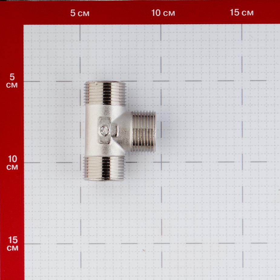 Тройник Stout (SFT-0018-343434) 3/4 НР(ш) х 3/4 НР(ш) х 3/4 НР(ш) латунный Тройник Stout (SFT-0018-343434) 3/4 НР(ш) х 3/4 НР(ш) х 3/4 НР(ш) латунный