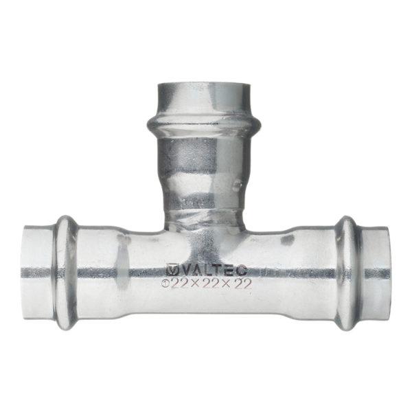 Тройник VALTEC (VTi.931.I.222222) 22 х 22 х 22 мм нержавеющая сталь