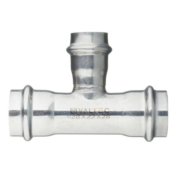 Тройник VALTEC (VTi.931.I.282228) 28 х 22 х 28 мм нержавеющая сталь Тройник VALTEC (VTi.931.I.282228) 28 х 22 х 28 мм нержавеющая сталь