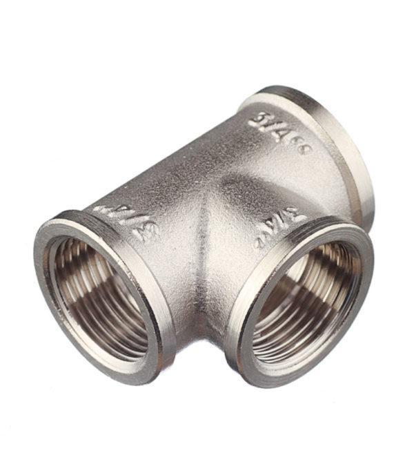 Тройник VALTEC (VTr.130.N.0005) 3/4 ВР(г) х 3/4 ВР(г) х 3/4 ВР(г) латунный Тройник VALTEC (VTr.130.N.0005) 3/4 ВР(г) х 3/4 ВР(г) х 3/4 ВР(г) латунный