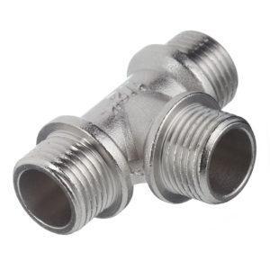 Тройник VALTEC (VTr.131.N.0004) 1/2 НР(ш) х 1/2 НР(ш) х 1/2 НР(ш) латунный