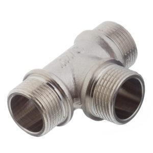 Тройник VALTEC (VTr.131.N.0005) 3/4 НР(ш) х 3/4 НР(ш) х 3/4 НР(ш) латунный