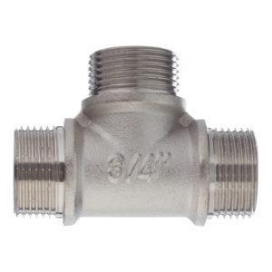 Тройник VALTEC (VTr.131.N.0005) 3/4 НР(ш) х 3/4 НР(ш) х 3/4 НР(ш) латунный