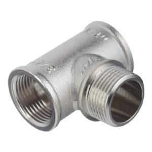 Тройник VALTEC (VTr.132.N.0005) 3/4 ВР(г) х 3/4 НР(ш) х 3/4 ВР(г) латунный