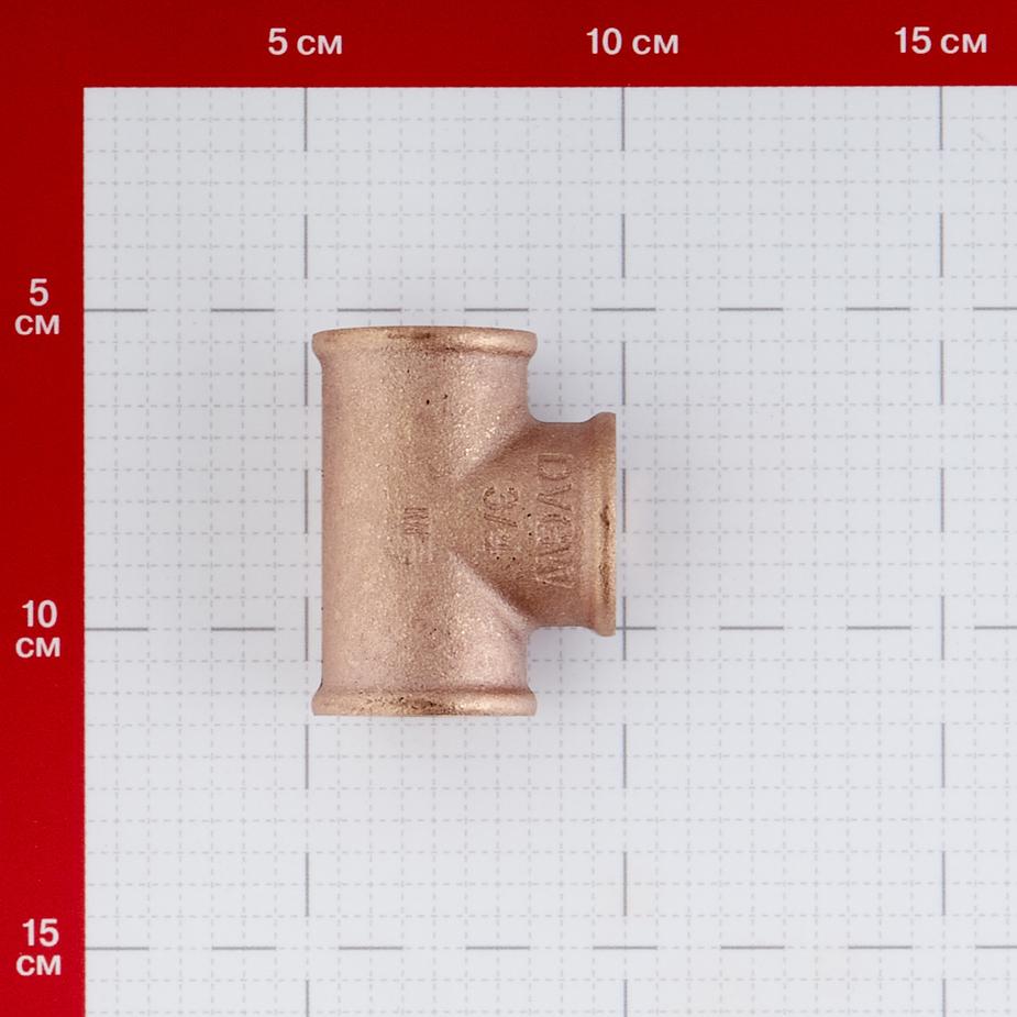 Тройник Viega (264246) 3/4 ВР(г) х 3/4 ВР(г) х 3/4 ВР(г) бронзовый Тройник Viega (264246) 3/4 ВР(г) х 3/4 ВР(г) х 3/4 ВР(г) бронзовый