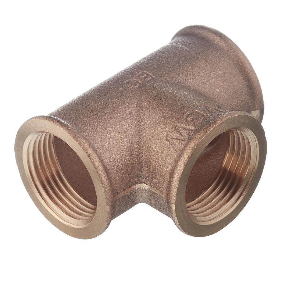 Тройник Viega (264260) 1 ВР(г) х 1 ВР(г) х 1 ВР(г) бронзовый Тройник Viega (264260) 1 ВР(г) х 1 ВР(г) х 1 ВР(г) бронзовый