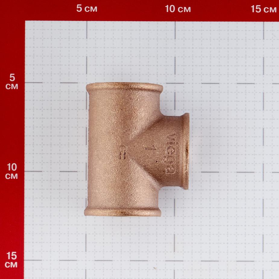 Тройник Viega (264260) 1 ВР(г) х 1 ВР(г) х 1 ВР(г) бронзовый Тройник Viega (264260) 1 ВР(г) х 1 ВР(г) х 1 ВР(г) бронзовый