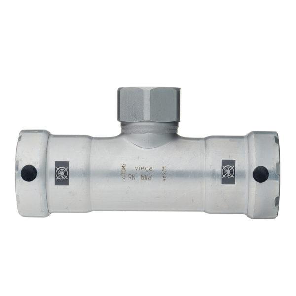 Тройник Viega Megapress SC-Contur (695194) 1 х 3/4 ВР(г) х 1 пресс нелегированная оцинкованная сталь