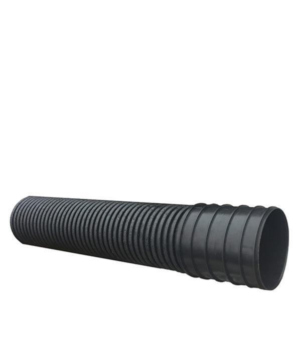 Труба двустенная гофрированная ПНД d160/136 мм 6 м SN8 с раструбом