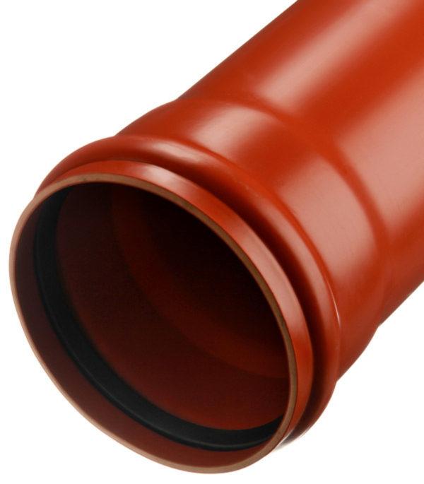 Труба канализационная d160x1000 мм для наружной канализаци Труба канализационная d160x1000 мм для наружной канализаци