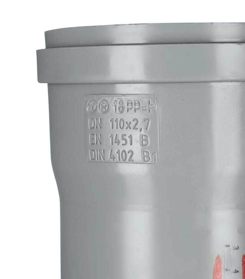 Труба канализационная Ostendorf d110x500 мм пластиковая для внутренней канализации Труба канализационная Ostendorf d110x500 мм пластиковая для внутренней канализации