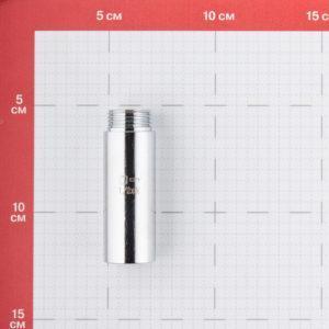 Удлинитель 60 мм х 1/2 ВР(г) х 1/2 НР(ш) латунный