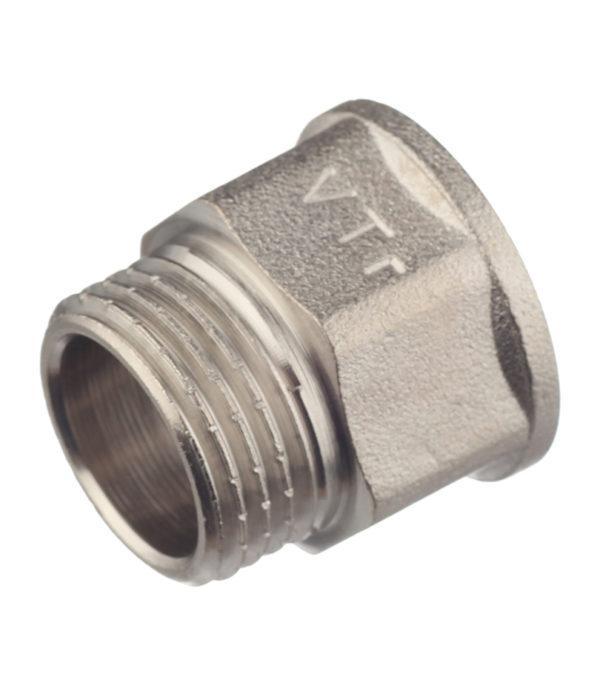 Удлинитель VALTEC (VTr.197.N.0415) 15 мм х 1/2 ВР(г) х 1/2 НР(ш) латунный