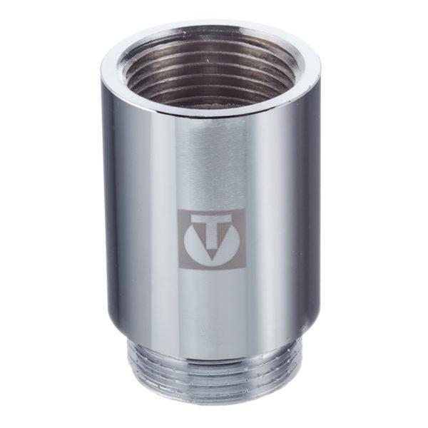 Удлинитель VALTEC (VTr.198.C.0650) 50 мм х 1 ВР(г) х 1 НР(ш) хром латунный