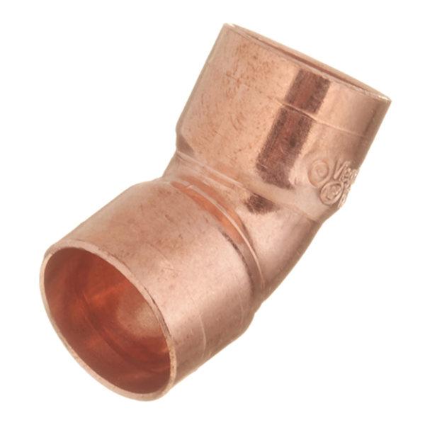Угол двухраструбный Viega под внутреннюю пайку 15 мм 45° медный