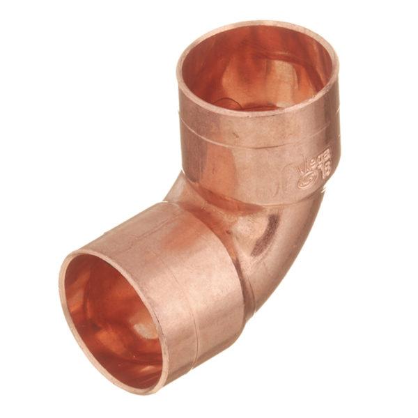 Угол двухраструбный Viega под внутреннюю пайку 18 мм 90° медный
