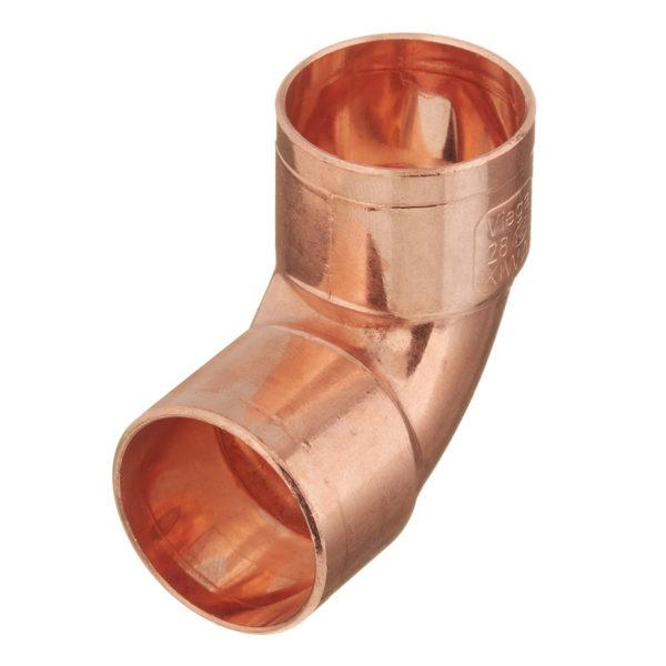 Угол двухраструбный Viega под внутреннюю пайку 28 мм 90° медный