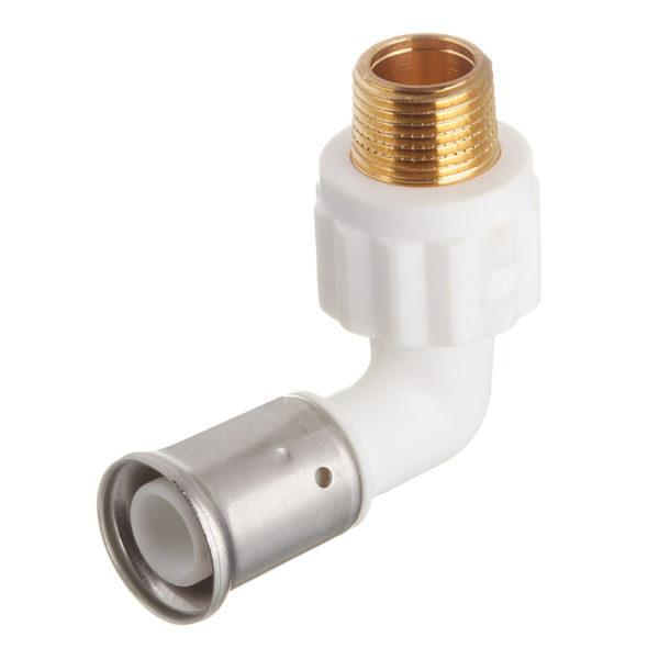 Угол Henco (5PKW-2004) 20(пресс) х 1/2 НР(ш) PVDF белый Угол Henco (5PKW-2004) 20(пресс) х 1/2 НР(ш) PVDF белый