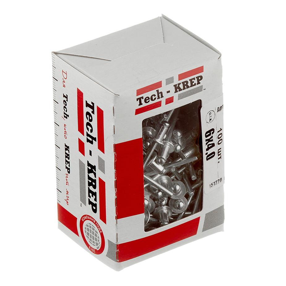 Заклепка вытяжная 4,0x6 мм алюминий/сталь (100 шт.) Заклепка вытяжная 4,0x6 мм алюминий/сталь (100 шт.)