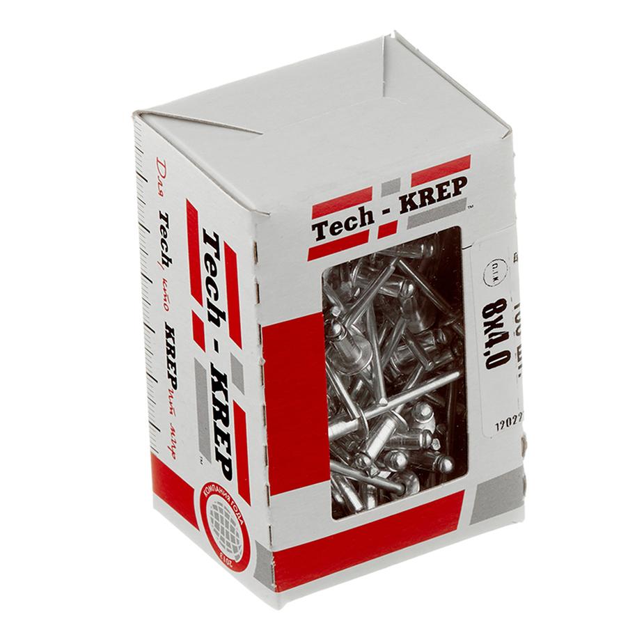 Заклепка вытяжная 4,0x8 мм алюминий/сталь (100 шт.) Заклепка вытяжная 4,0x8 мм алюминий/сталь (100 шт.)