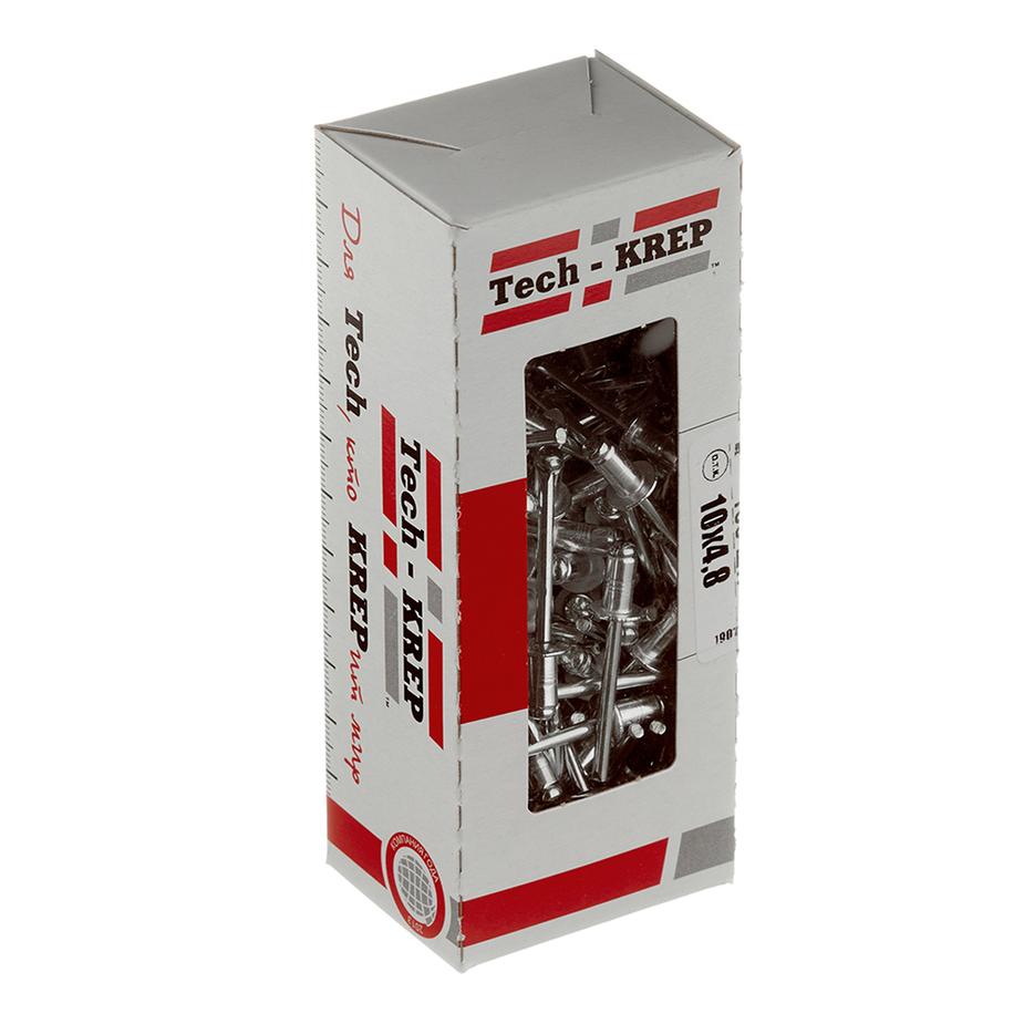 Заклепка вытяжная 4,8x10 мм алюминий/сталь (100 шт.) Заклепка вытяжная 4,8x10 мм алюминий/сталь (100 шт.)