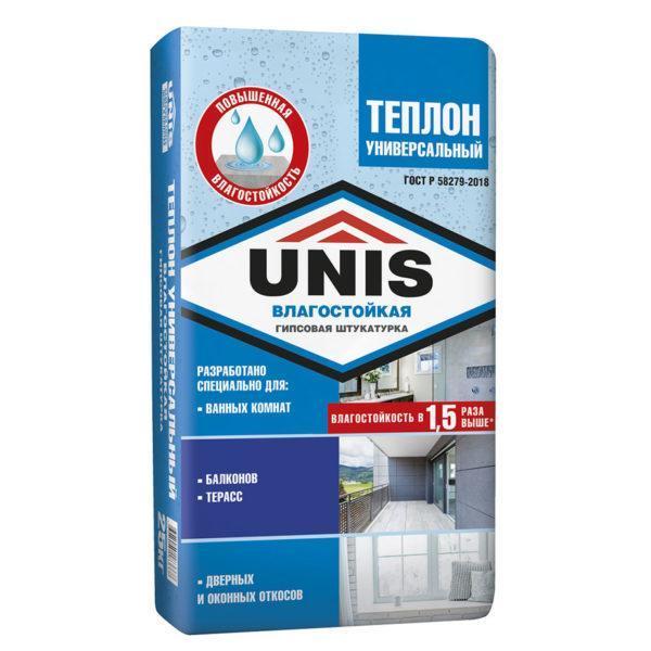 Штукатурка гипсовая Unis Теплон Универсальный (влагостойкая) 25 кг Штукатурка гипсовая Unis Теплон Универсальный (влагостойкая) 25 кг